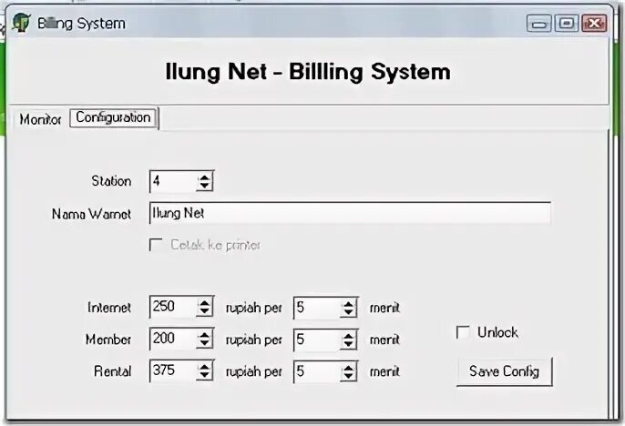 Billing server