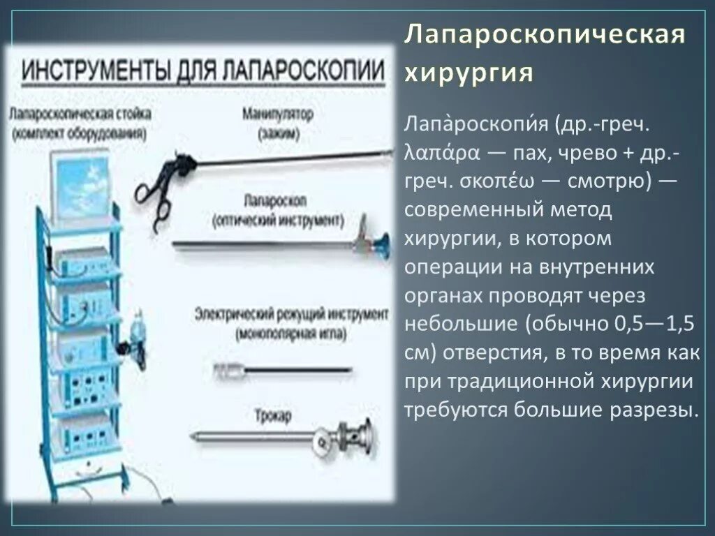 Лапароскопия инструменты для операции название и фото Гастролизис: найдено 3 картинок