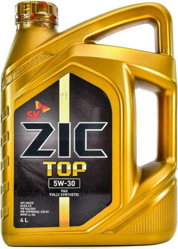 162612 ZIC. ZIC Top 5w-30 4 л. 132612 ZIC. ZIC 162612 масло моторное синтетическое "Top 5w-30 4л. Zic 5w30 ls c3