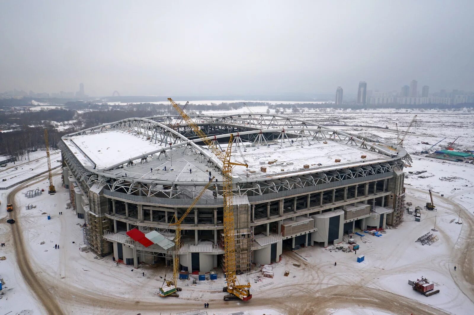 Стадион строительный. Стадион открытие банк Арена Москва.