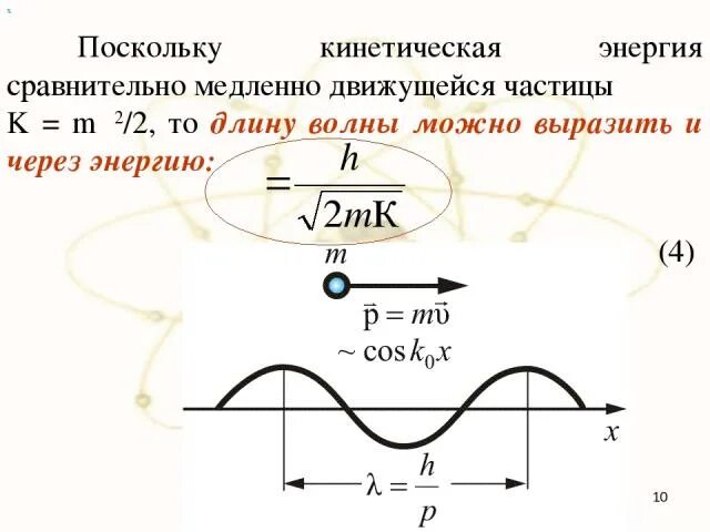 Кинетическая энергия волны. Энергия волны физика определение. Кинетическая энергия частицы. Длина волны и кинетическая энергия. Вектор кинетической энергии