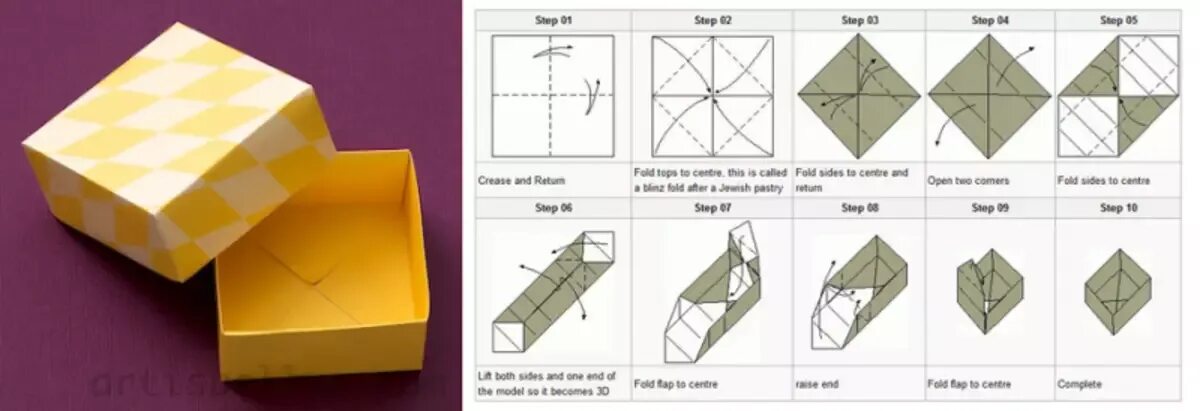 Как сложить коробочку из бумаги без клея. Как сложить коробочку из бумажного листа. Как сложить коробочку из бумаги с крышкой. Оригами коробка из бумаги а4 схема.