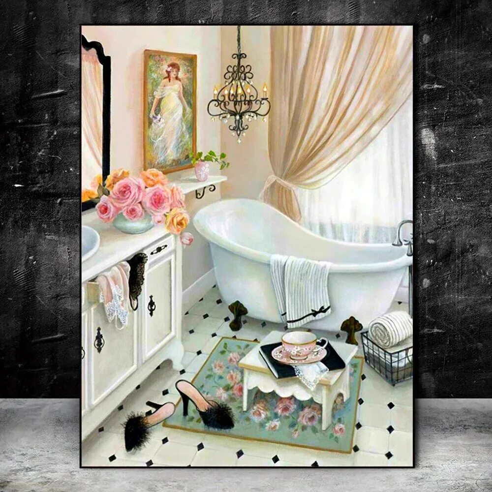 Ванна в стиле винтаж. Ванная в стиле винтаж. Ванна в винтажном стиле. Английская плитка росбри. Ванная комната в стиле прованс кантри винтаж.