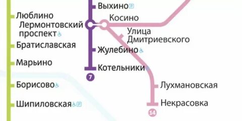 Метро некрасовка на карте метрополитена