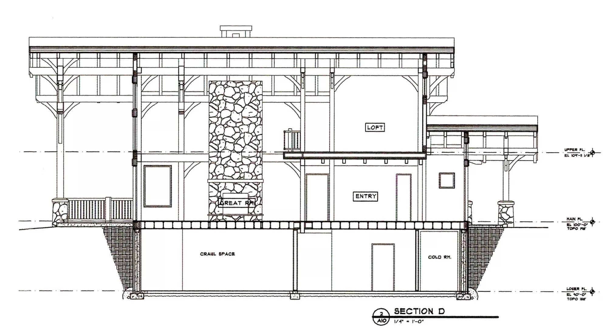 Section drawing. Разрез подача. конструкция for. architectural section.