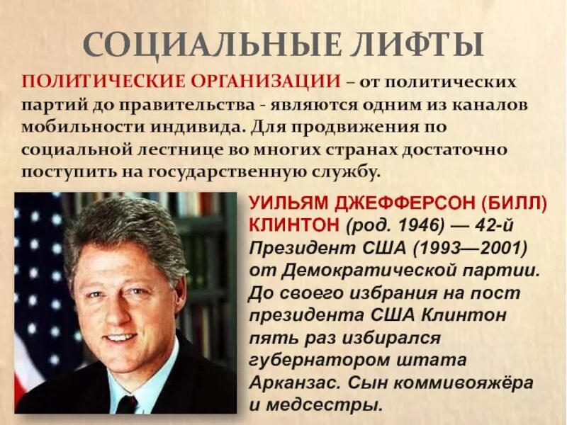 Политическая организация не является социальным лифтом