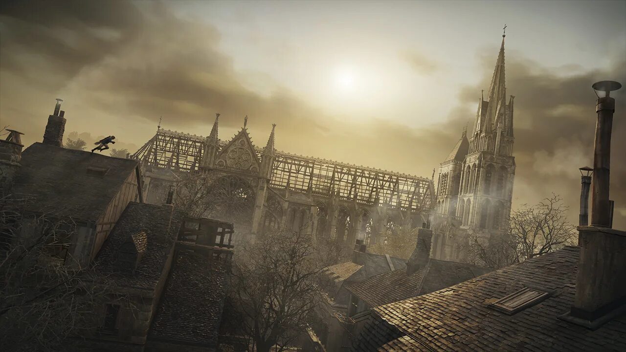 Unity павшие короли. Город из assassins creed unity. saint-denis assassins creed. ассасин локации. собор из ассасин крид.