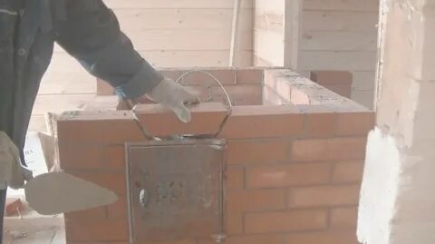 Установка дверцы в топку печи