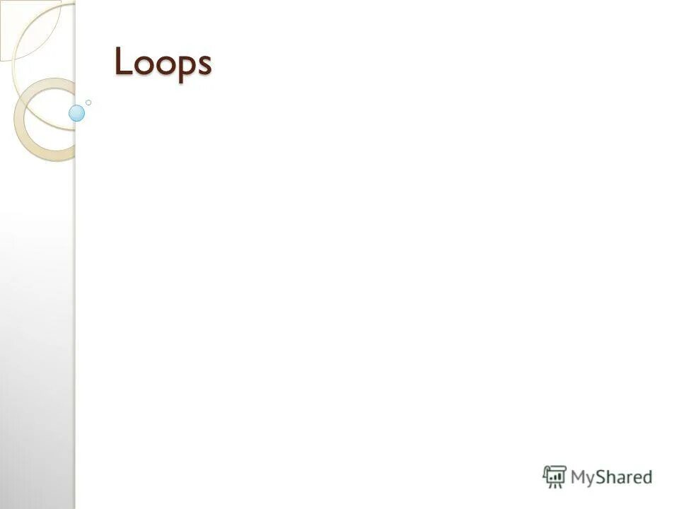Loops are used to. Loops are used to