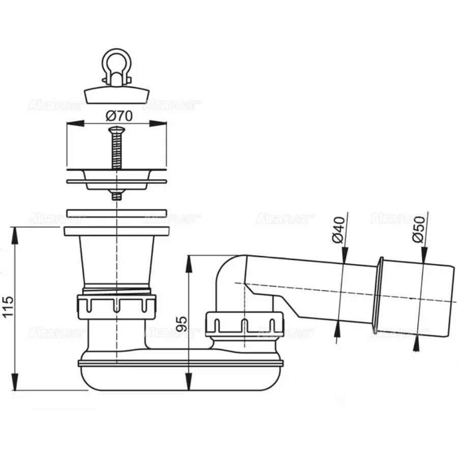 Сифон для душевого поддона Алкапласт. Сифон для поддона ALCAPLAST. Сифон для душевого поддона с гидрозатвором 50 мм. Сифон для душевого поддона ALCAPLAST. Гидрозатвор для душевого поддона