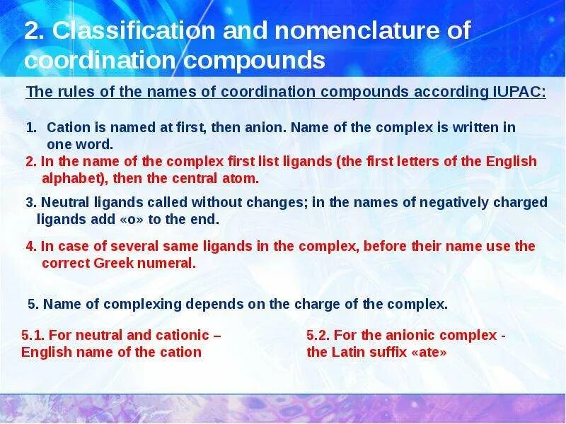 Советская 63 тюмень музей словцова. Nomenclature of coordination compounds. Complex name. Ligand nomenclature names. Coordination compounds.