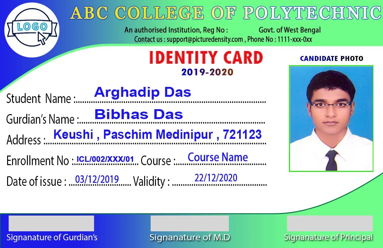 Another id. ID студента. ID Card. Student ID Card. Identity Card.