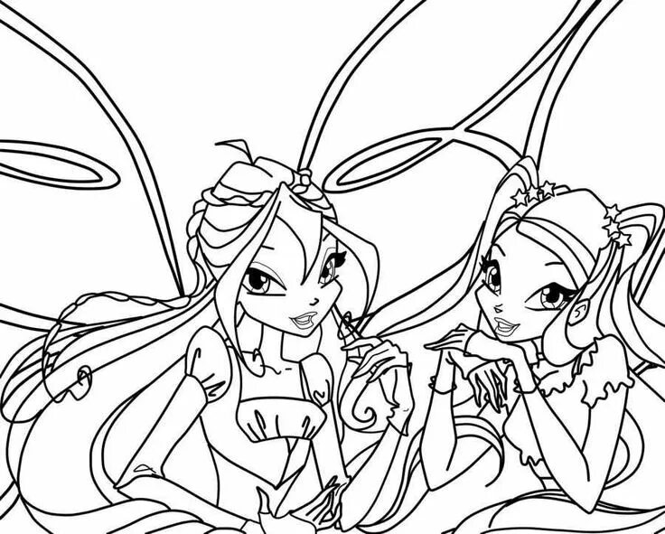 11 Wonderful and Beautiful Winx Club Coloring Pages for Girls Mermaid coloring p