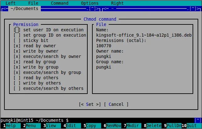 Set user command. Midnight commander linux. синтаксис chmod. alt linux midnight commander. chmod linux.