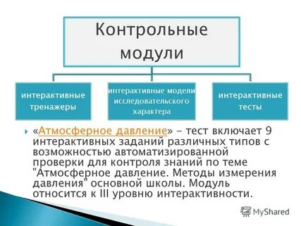 К модулям относятся