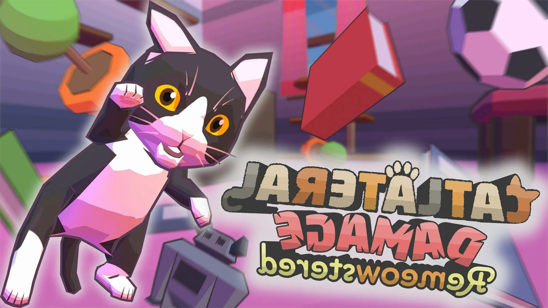 Cat game plays. Catlateral damage: remeowstered. кот catlateral damage. симулятор кошки. cartoon cat игра на пк.