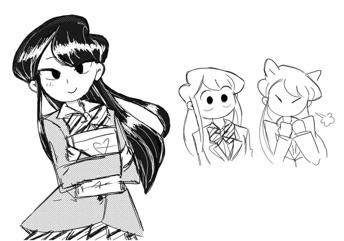 Komi san wa komyushou. Коми Сан Чиби. Komi San WA Komyushou desu персонажи.