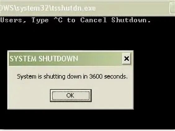 Shutdown 3600