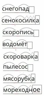 Разобрать слово по составу снеговой