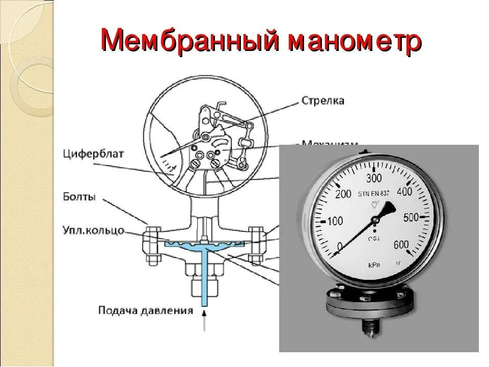 Манометр контроля давления воды дм8017сту2. Мембранный манометр принцип действия. Конструкция мембранного манометра. Принцип работы мембранного манометра.