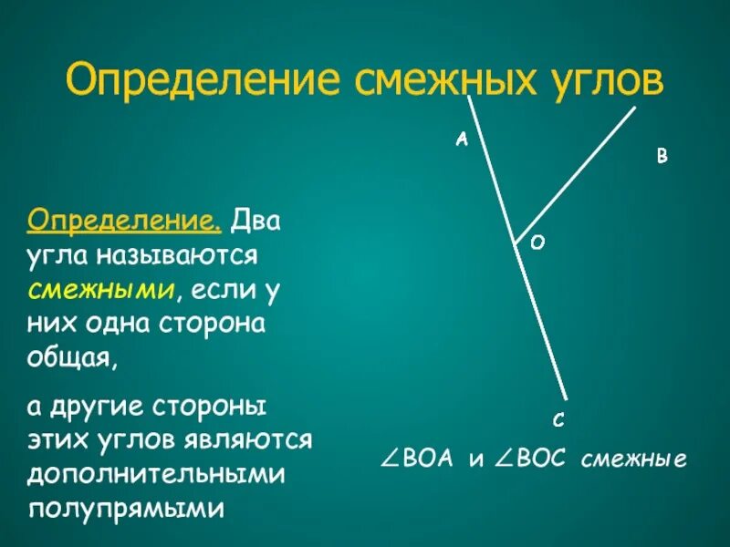 Название углов 7 класс. Название углов. два угла называются смежными если у них одна. смежные углы. два угла называются смежными если у них одна сторона.