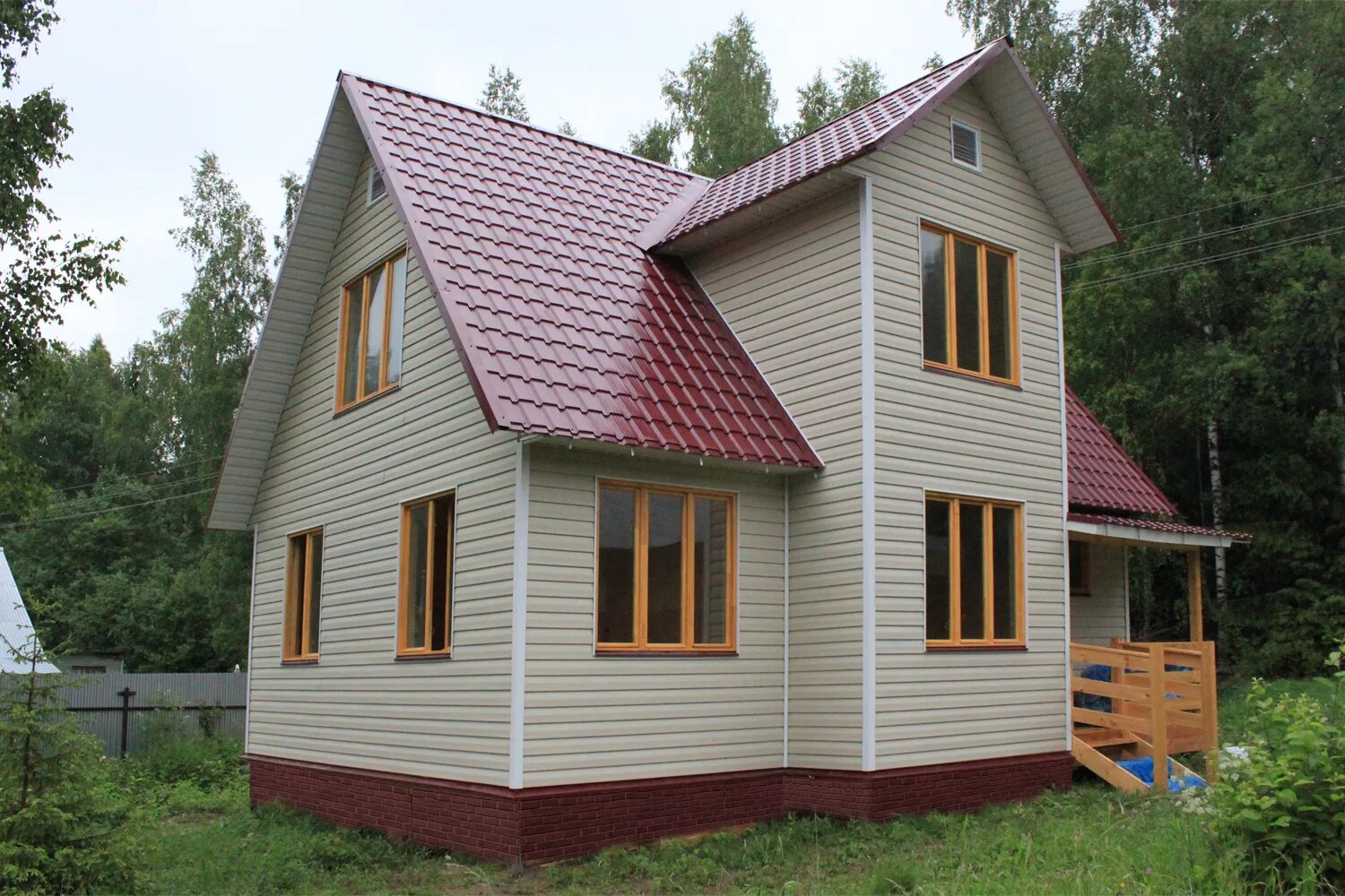 Баня с мансардой 6х6 под ключ. Стройка нн. Каркасный дом нижний новгород. Каркасный дом. Готовый каркасный дом.