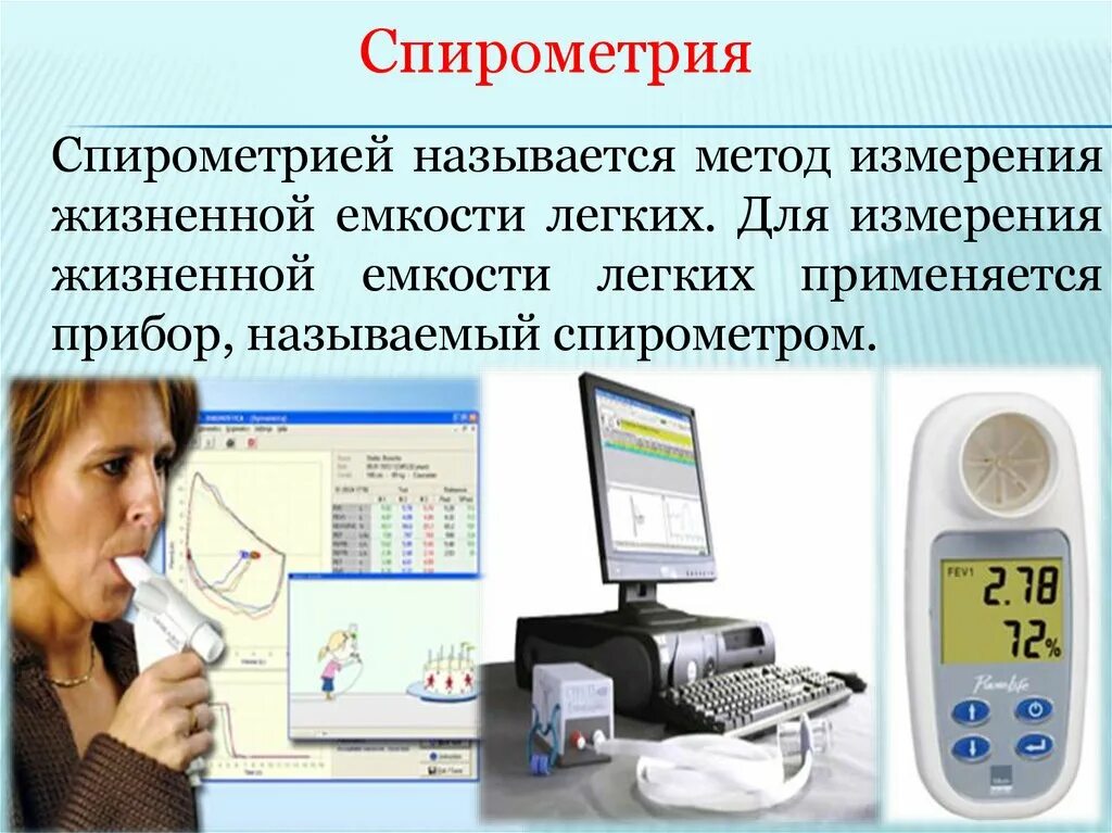 Измерение жизненных показателей. Спирометрия прибор для измерения. Измерение жизненной емкости легких спирометром. Измерение жел спирометром. Прибор для измерения жел спирометр.