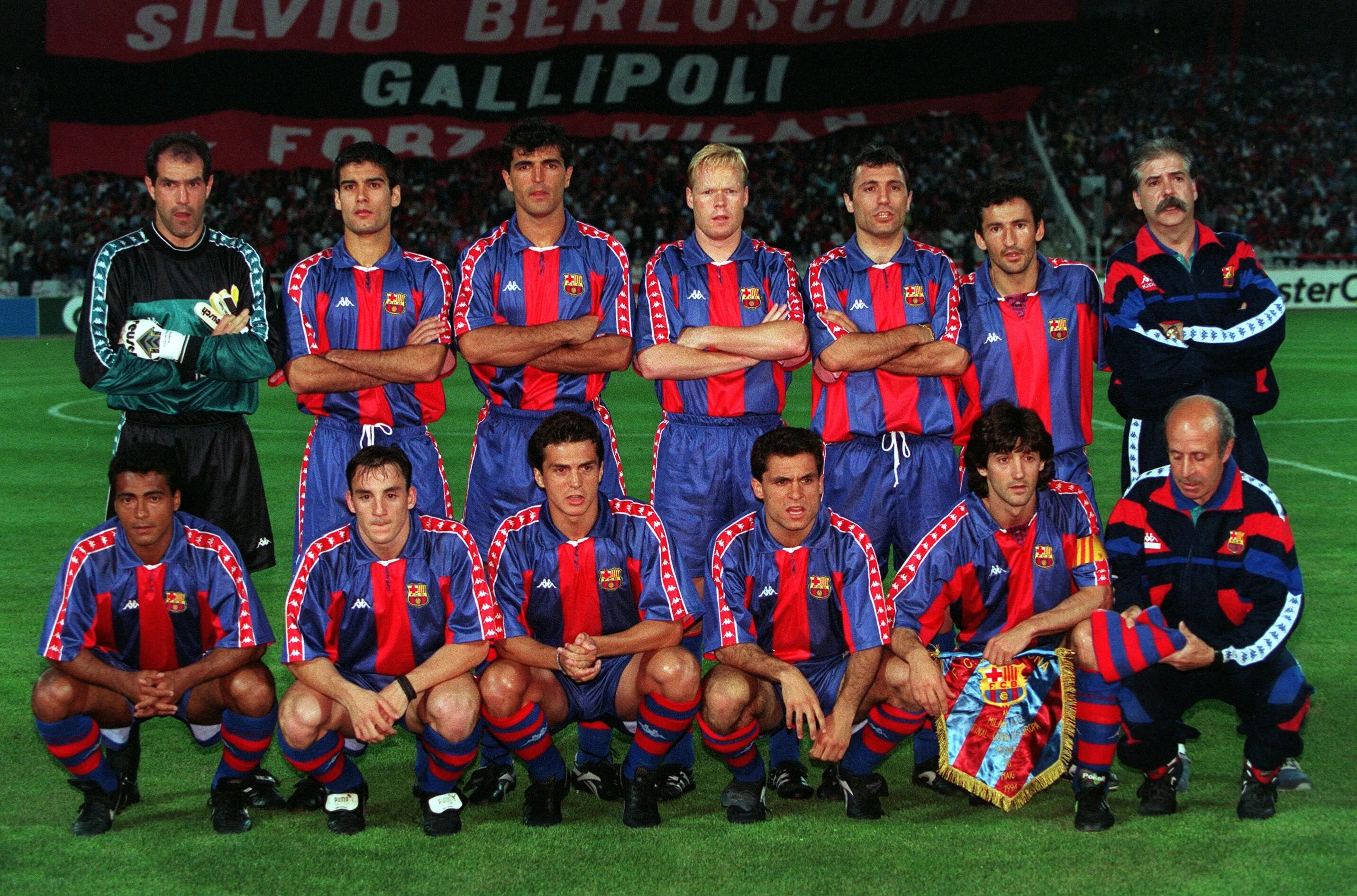 Классический футбол в новом свете. Ромарио Барселона. FC Barcelona 1993-1994. Guardiola Barcelona 1994.