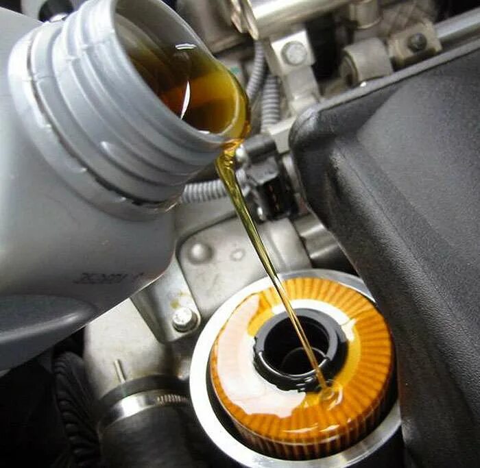 Замена моторное масло фильтр