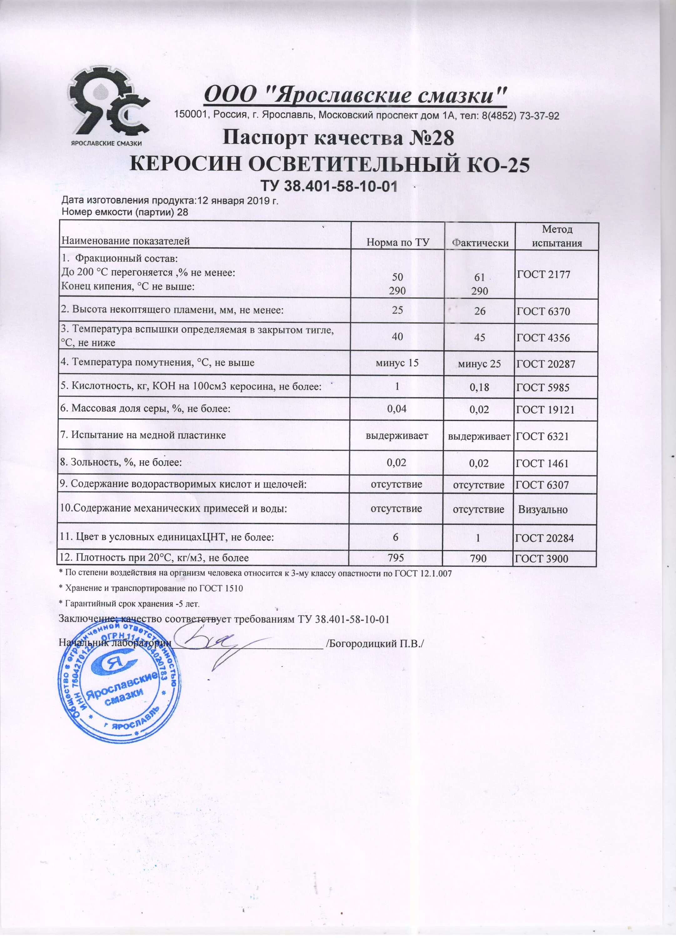 Керосин осветительный ко-25 ту 38.401-58-10-2001. Керосин гост