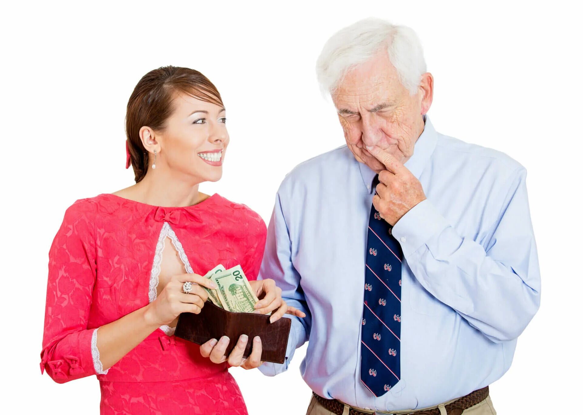 Dad had. Mum &amp; dad. daddy pay. no money no family. woman asking for money.