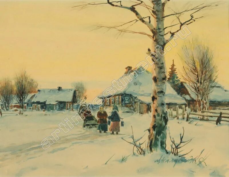 Деревня зимой рассказы. Деревня зимой рассказы