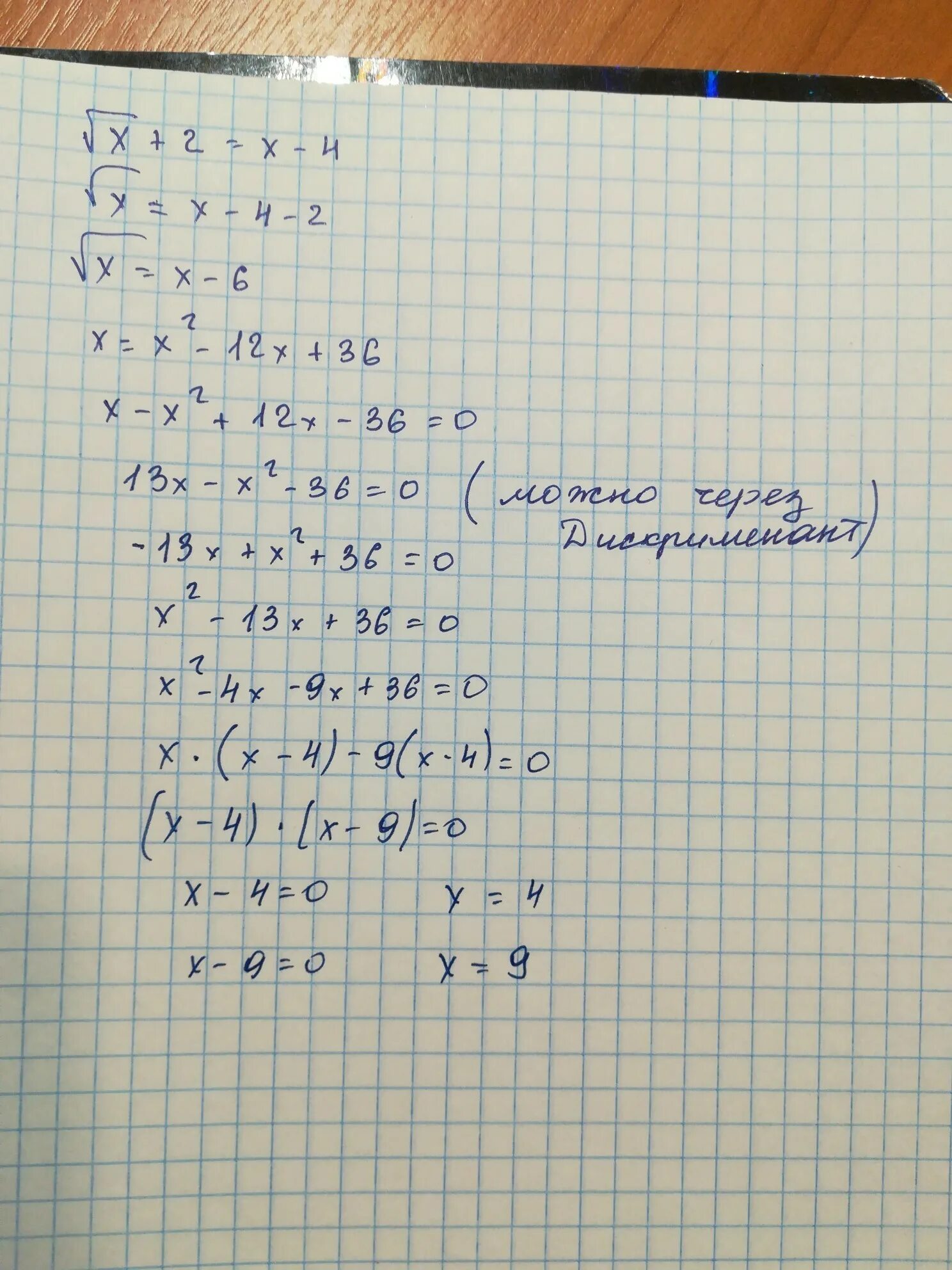 Реши уравнения 4x 2. X^4-X^2. X^2+2x+4. (X-4)^2. -2(X+4)=X(2-X) решение.