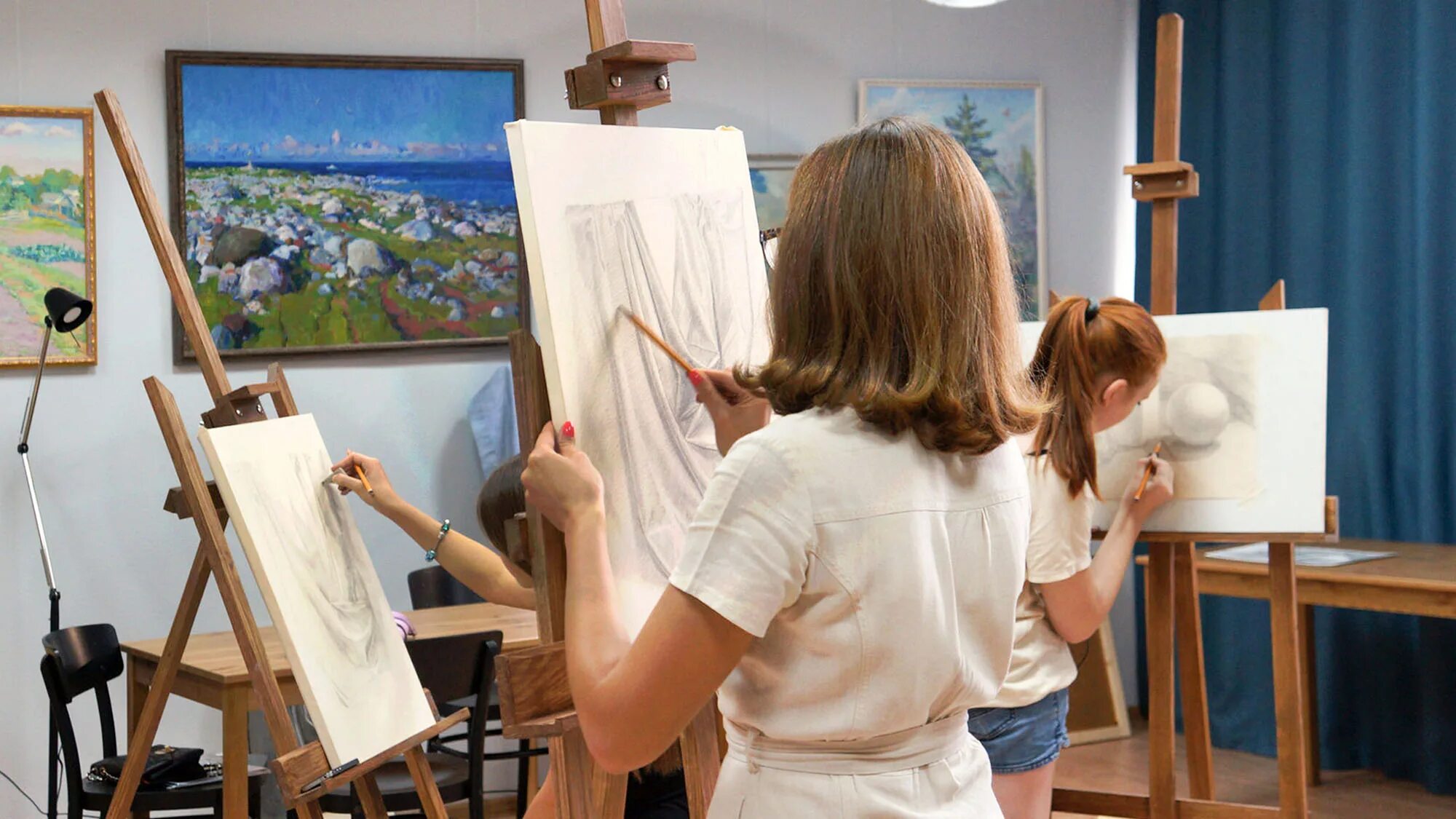 Учитель изо рисунок
