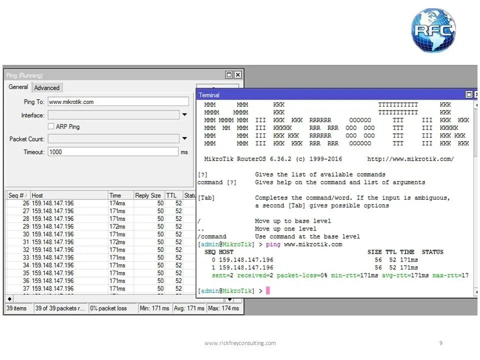 Mikrotik ping