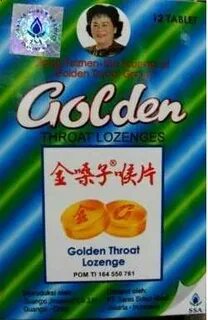 Golden throat lozenge