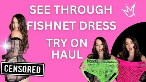 Transparent try on haul with mirror view