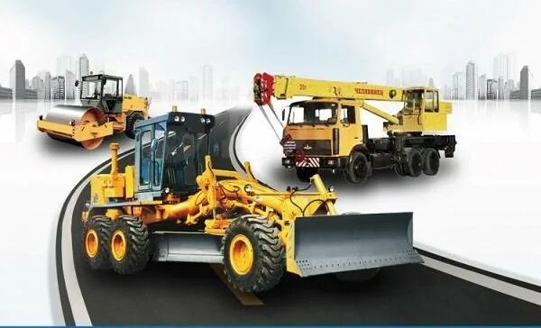 Первая строительная техника. Автодорожная спецтехника. Техника дорожников ГС. Автокраны и грейдеры. Модели стройтехники.