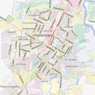 Районы стерлитамака на карте