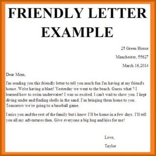 English letter examples