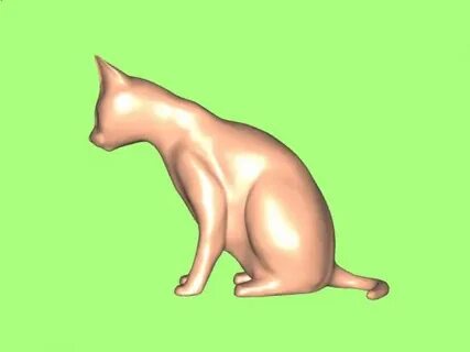 Бесплатный кот 3д модель