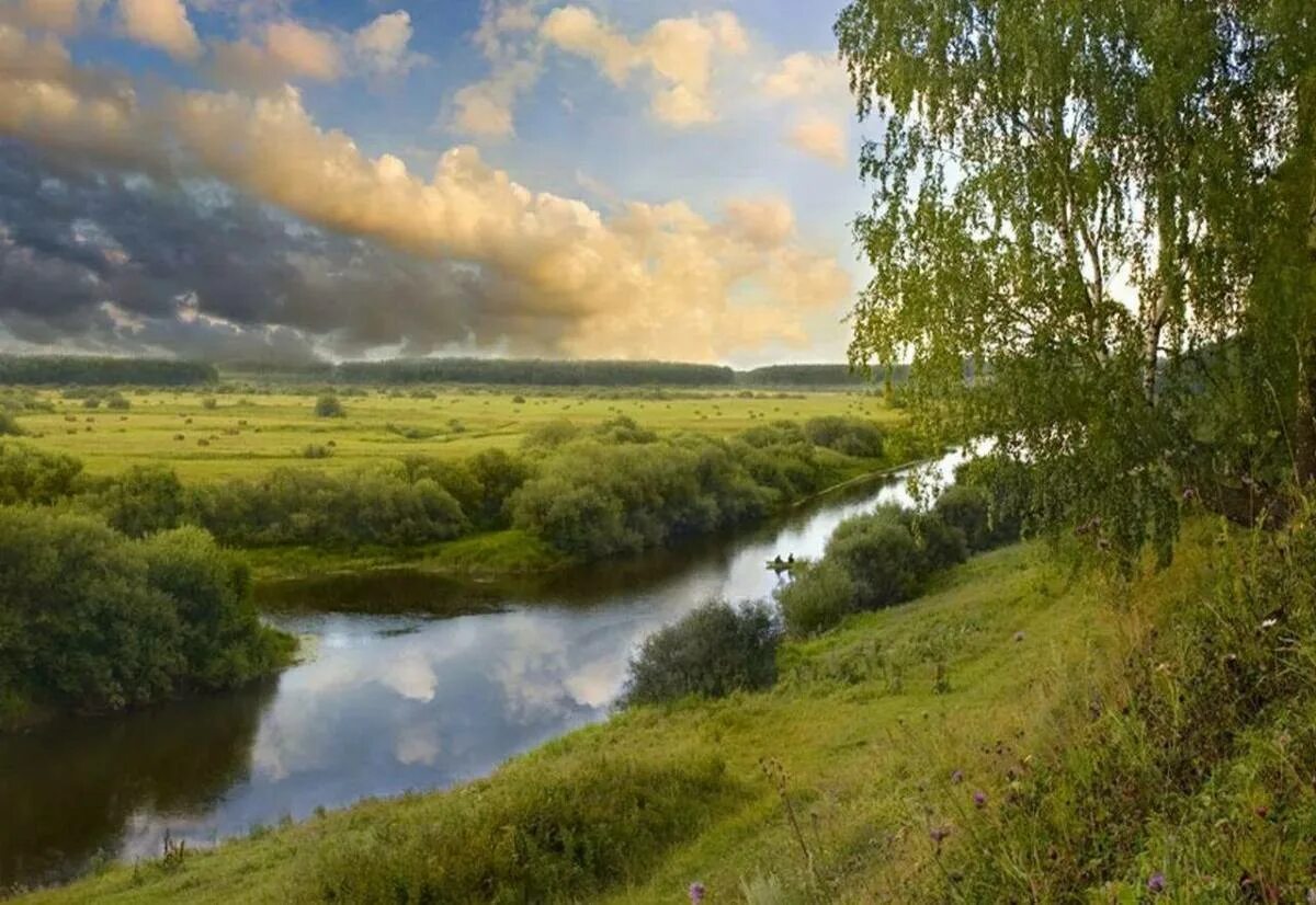 Русские просторы. Русские просторы река. Живописные просторы России