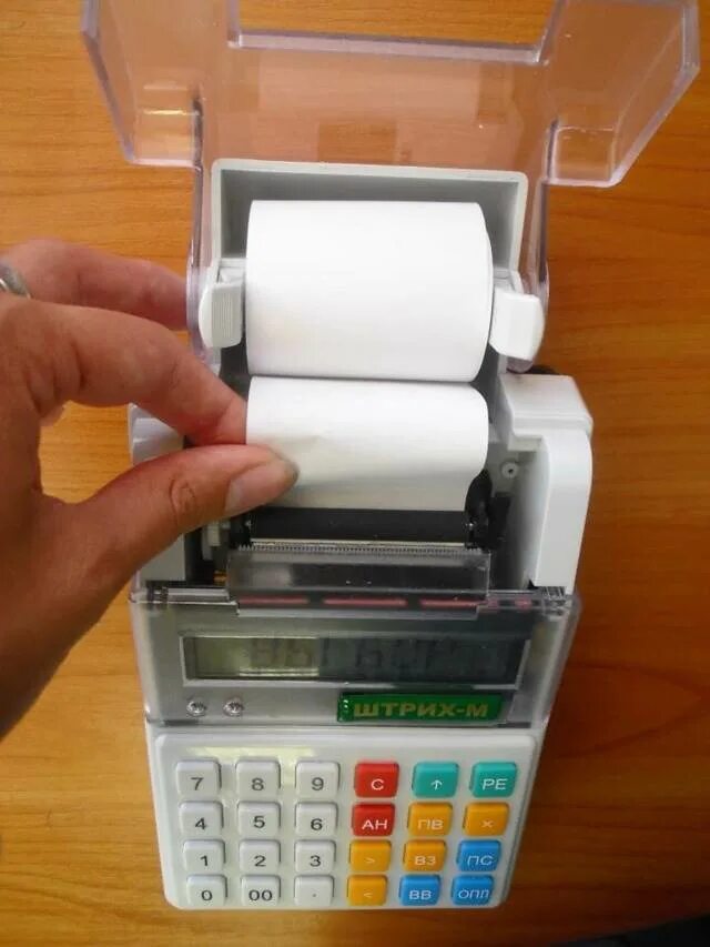 Как поменять чековую ленту