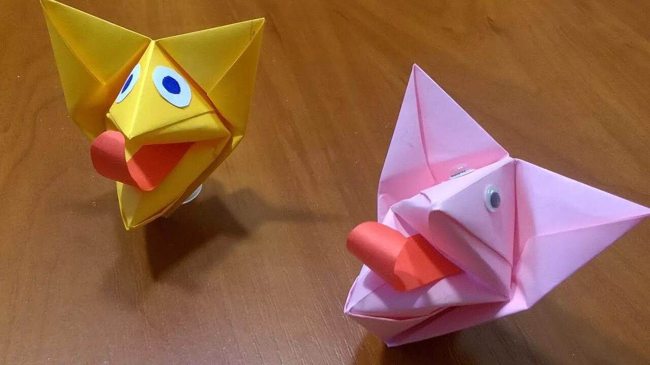 Говорящее оригами. Оригами собака кусака. самые интересные оригами для дошкольников. собака кусака из бумаги оригами. мастер класс веселое оригами для детей.