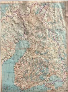 Финская карта 1939 года