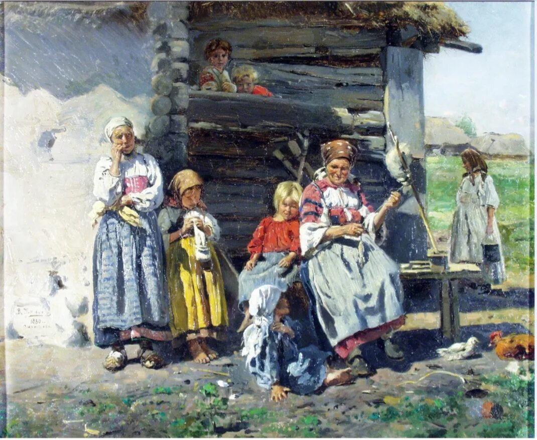Жизнь крестьянская семья