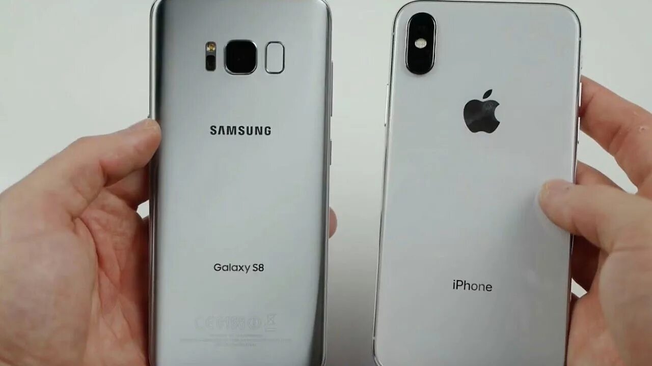 Сравнение самсунг 8. Iphone x Samsung s8. Samsung s8 vs iphone x. Iphone vs Samsung. Iphone vs Samsung s.