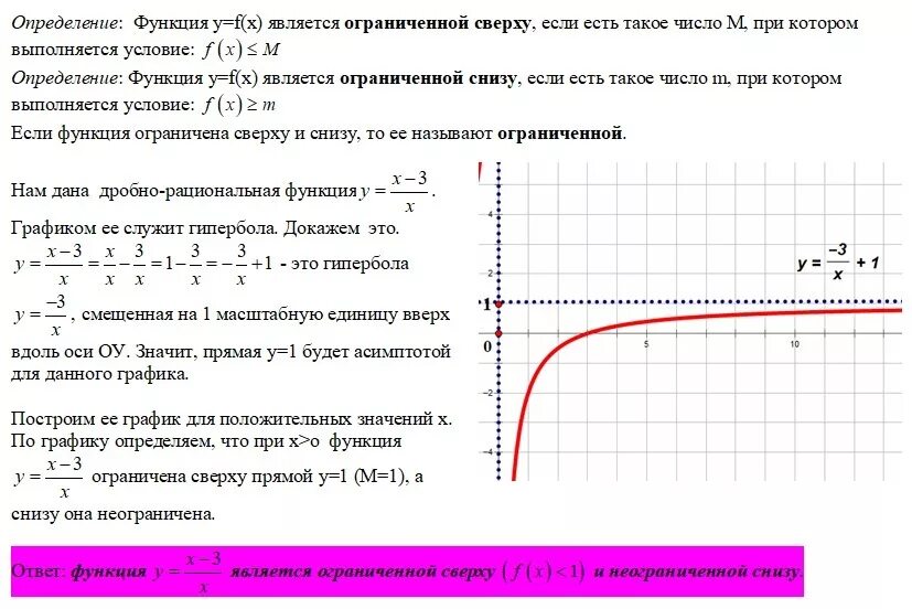 X 3x функция. Как понять что функция ограничена снизу. Как определить что функция ограничена снизу или сверху. График функции ограниченной снизу. Как понять функция ограничена сверху и снизу