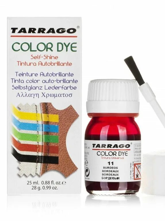 Tarrago color. Tarrago color dye. краска по коже. ранга краска для кожи.