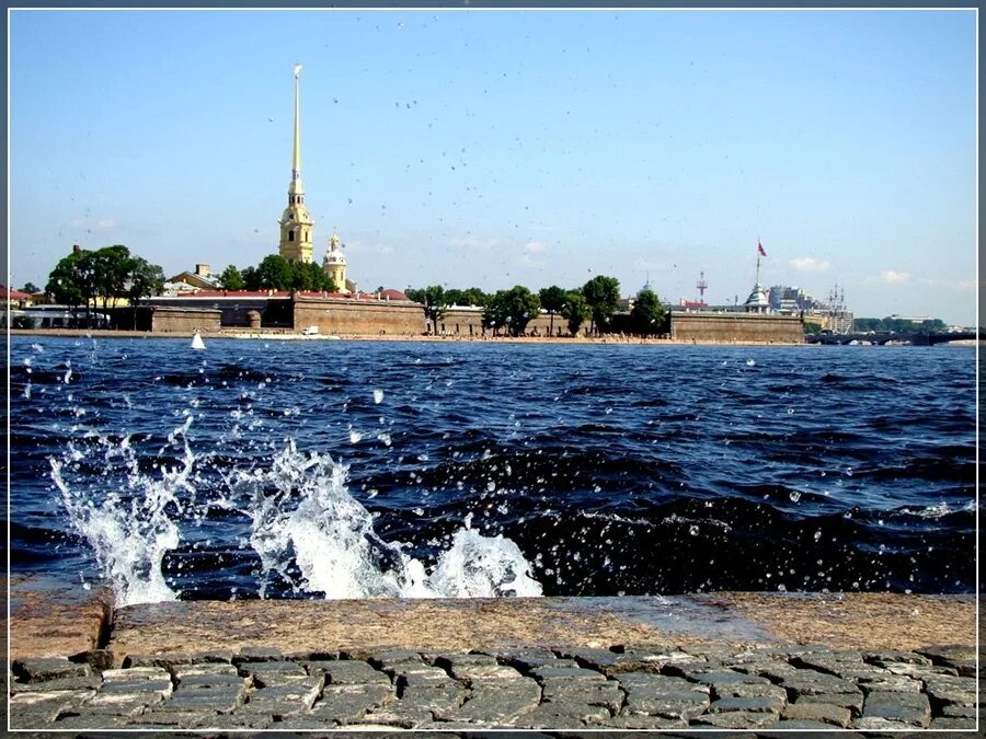 Петропавловская крепость с Васильевского острова. Петропавловская крепость вид с Невы. Санкт Петербург стрелка Петропавловская крепость. Вода васильевский остров